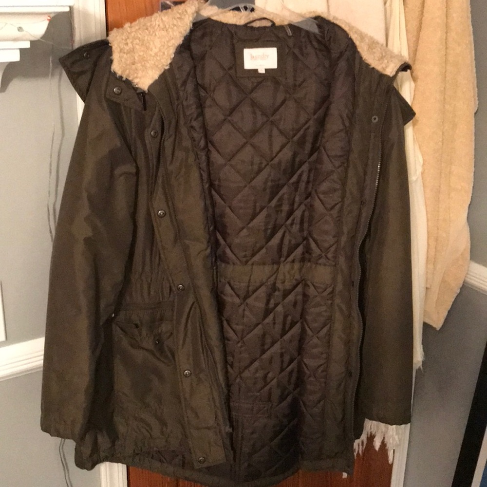 Olive Green Winter Coat